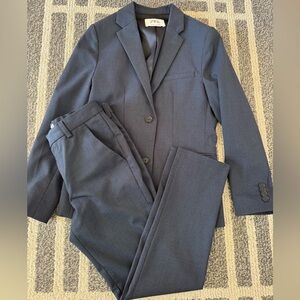 Zara Navy Blue Boys Suit, Jacket Size 10 /Pant Size 9